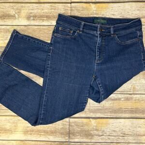 Lauren Ralph Lauren Dark Wash Straight Leg Casual Capsule Jeans‎ Sz 10 Petite